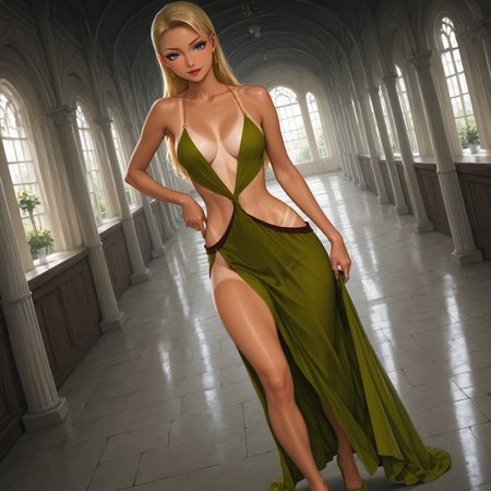 Maddy's Green Wedding Dress