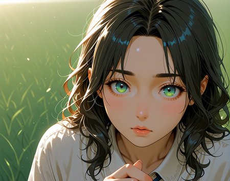 PonyScores7, source_anime, ah1, IllustriousQual, <lora:natsumi_style:0.2>, <lora:by_usakun-pony:0.2> by usakun, <lora:Akina_Bbw_Style_-_PonyXL:0.2> AkinBw
BREAK (head and shoulders)
BREAK (((a panoramic view of the rolling hills in the Cotswolds during golden hour, Lush green fields are dotted with sheep, and the warm light casts a soft glow over the landscape, The atmosphere is idyllic and serene, perfect for celebrating the charm of the English countryside)))
BREAK ((holding, wielding  Poisoned dagger))
BREAK Citrine athlete, competing in games to honor the gods and inspire the populace
BREAK 1girl, mature female, (round face:1.2), (thick eyebrows:1.3), (curvy), round-chin, caucasian, (plump face), <lora:Round_face:0.2>, <lora:ETO_OCPonyXL:0.3> eto_oc, skindentation, (plump), thick thighs, wide hips, busty, voluptuous, lips, <lora:venus body PonyXL:0.3>, <lora:shinyskin2:0.2> glistening skin
BREAK  (((curly hair), long hair, (black hair:1.4), (parted hair:1.7), messy hair, kinky curls, <lora:hairdetailpxl:0.2> hairdetailpxl))
BREAK ((half green and brown eyes), (colorful eyes), (multicolored eyes), (downturned eyes:1.4), <lora:expressive eyes:0.2> expressive eyes, <lora:eyedetailpxl:0.2> eyedetailpxl, <lora:Eyes_High_Definition:0.2> EyesHD)
BREAK ((/:/|,  <lora:Expressive_H:0.2> Expressiveh, <lora:Emotional_Anime_Expressions_PonyXL_Concept:0.2> emotional, <lora:Best_Facial_Expression_LoRA_PONY:0.2>, looking at viewer, <lora:Detailed expressive EXEV style -XL Pony V1.0:0.2> FaceDetail))
BREAK <lora:xl_more_art-full_v1:0.2>, <lora:aesthetic_anime_v1s:0.2>, <lora:EpicF4nta5yXL:0.2>, <lora:detailxl:0.2> detailxl, <lora:Fant5yP0ny:0.2>, best quality, amazing quality, best aesthetic, absurdres, illustration, Volumetric_Lighting, ultra-detailed, very aesthetic, intricate details, 8k, masterpiece, best_quality
BREAK Stable_Yogis_PDXL_Positives, AS-Adult, <lora:Complicated fantasy portrait - XL Pony V2.0:0.2>, bad-hands-5, <lora:HDA_Detailer:0.1>, HDA_FatGirlXL