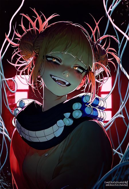 score_9, score_8_up, score_7_up, score_6_up,1girl, woman, in the style of aaron horkey, neon_outlines, Digital art, himiko toga, my hero academia, (masterpiece:1.2), best quality, (hyperdetailed, highest detailed:1.2), high resolution textures,