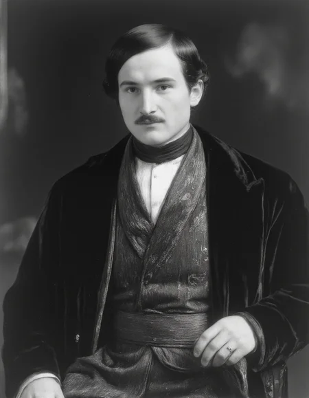 Full body shot  of mature 45yo man, <lora:1900s_Drama_Movie:1>, ArsMovieStill, movie still from a 1900s drama movie, <lora:GOGOL:1>