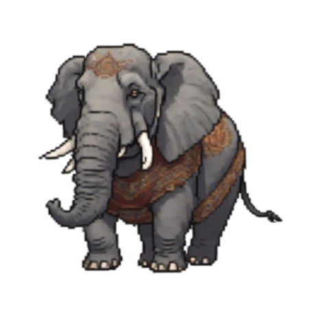 Elephant, Guardian, No Humans, Solo, Simple Background, Full Body, Transparent Background