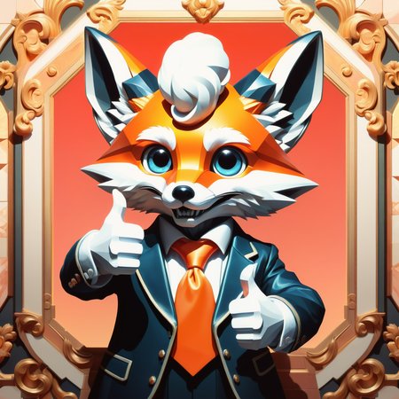 DonMSt0pS1gnXL peach, gastodon, thumbs up ,photographic realism,  spectral, radiosity, fox engine, cubist, grisaille, baroque, abstract animation,  soft focus, 32k, unorthodox, climax <lora:DonMSt0pS1gnXL-000006:0.75>