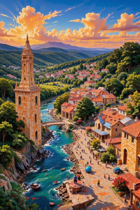 beautiful Martiniquais landscape,  evening, pretty woman, intricate, very detailed, sharp, colorful, multilayer surrealistic paint,  <lora:Hand v2:1> <lora:Anti-Blur:1> <lora:Insane Detail Slider:0.5>   <lora:Flux.1_Turbo_Detailer:0.6> <lora:flux-photo-transparent_Alpha_1.0:0.8> <lora:flux.1_lora_flyway_Epic-detail_v2:0.6>,  <lora:Painterly01b_CE_FLUX_AIT:0.8> pntrlyCE_style,  <lora:VividlySurreal:1>