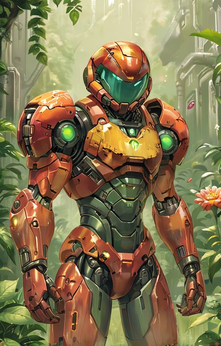 masterpiece,high quality,style of Metroid,<lora:tbh387-sdxl:0.75>, A bottle of perfume in garden