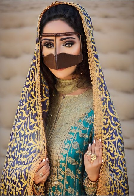 arabic_female_1, a arabic women with burga over her face looking very beautiful