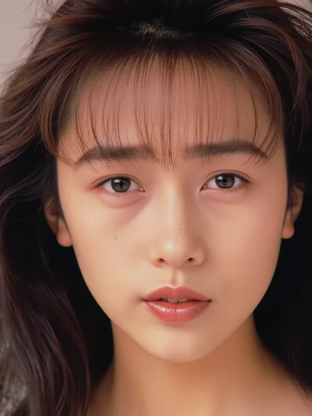 There are wonderful studio lights and various reflections,
18yo beautiful cute girl with blushing and female orgasm.skin naturally showing the texture of blood vessels and detailed pale skin,
--,
<lora:Kudo_Shizuka_f1_rank2_bf16:1>,she is Kudo Shizuka
--, The image is a close-up portrait of a young Asian woman. She has shoulder-length, straight hair with bangs that fall over her shoulders. Her hair is styled in loose waves and falls over her forehead. She is looking directly at the camera with a slight smile on her lips. high quality, photorealistic, studio lighting, soft lighting, high quality, film grain, light reflections.,