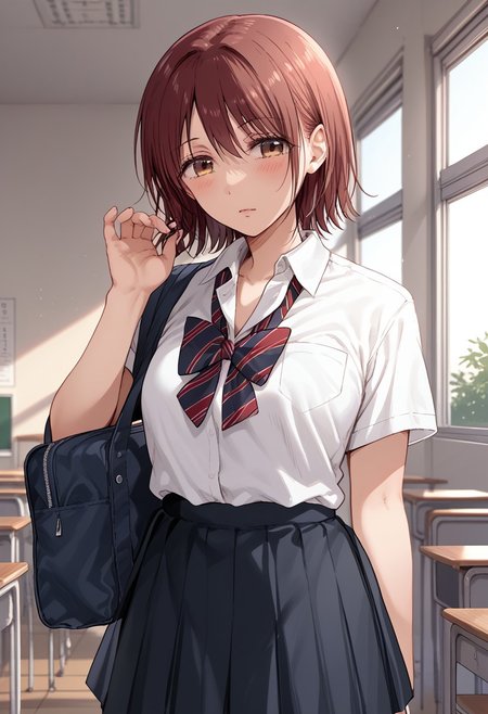 score_9, score_8_up, score_7_up, source_anime,(extremely detailed CG), (best quality), nagi,1girl,School uniform,