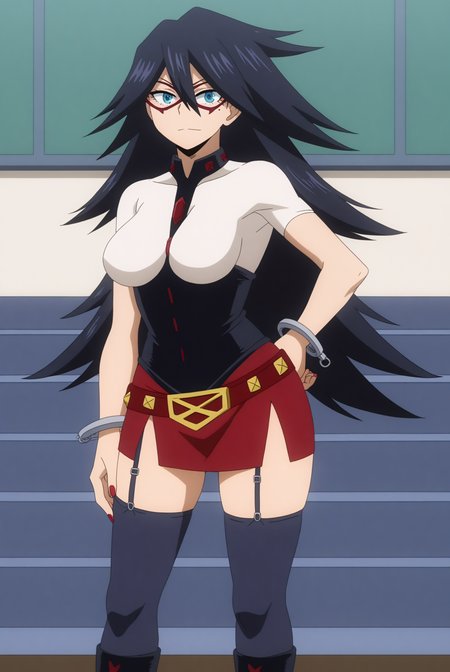 Midnight, solo <lora:My_Hero_Academia-Midnight-PDXL:0.8>