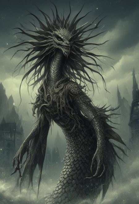 Naga, mythical serpent humanoid being, serpentine lower bodies, human upper body, Divine, wisdom, knowledge, fantasy, Overall Detail, masterpiece, the best quality, high resolution, 8k, sharp focus, cinematography, cinematic lighting, movie scene, muted colors, professional, depth of field, photorealistic, magnificent, maximum details, (RAW, dslr, hdr, the highest quality), smooth, roughness, hyperrealistic, film grain, bokeh, epic, dramatic