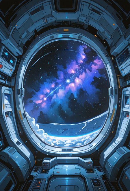 score_9, score_8_up, score_7_up, spaceship interior, stars, nebula