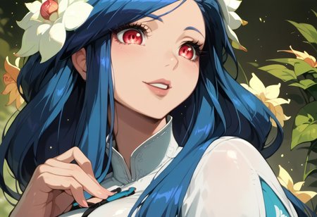 2D, best quality, highly detailed, score_9, score_8_up, score_7_up, score_6_up, source_cartoon, 
BREAK, 1girl, queendizzy, flirtatious expression, cute smile, tight body, frontal shot, round breasts, perfect tits, large breasts, beautiful, 1woman, glowing, close up