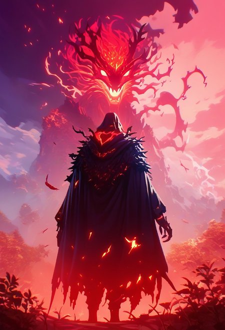 score_9,score_8_up,score_7_up
solo, general Iroh, lightning,
foreshortening, warped perspective, fisheye,
bosstyle, windigo, bsft, 
collumns, foliage, 
smoke, 
red sigils, magical sigils, 
pixel, commodore, 
terror, horror, eerie,
bosstyle,
male focus, cape, from behind, muscles, wide shoulders, thick body type,
