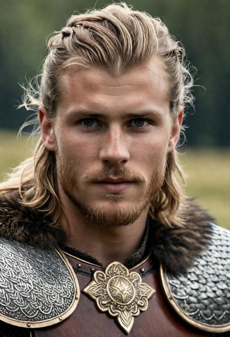 23 years old
cinematic film still young Harald Eirikssn shallow depth of field, vignette, highly detailed, , strong, firm Viking warlord, huscal, sword, war, combat, chain mail, sunburst, heavenly, furs