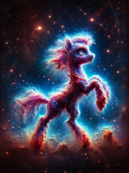 score_9, score_8_up, score_7_up, pony, dynamic pose,  <lora:Space_Nebula_Pony:1>