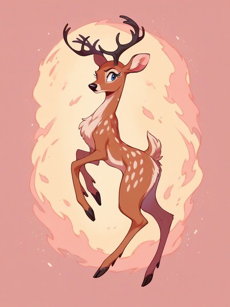 score_9, score_8_up, score_7_up, score_6_up, score_5_up,  <lora:fl33b1t3sXLP:0.8> fl33b1t3s, solo, deer,