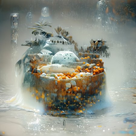 foodphoto, a bowl of fruit made out of slime, fruit in a bowl, fruit made of slime, fruit still life, bowl made of slime, table made of slime,
natural light, no bright spots, 
((translucent slime)), ((transparent slime)), made of water, (bioluminescent slime), sl1m3, slime, slime-morph, ais-blmn, saturated colors, no creatures, no humans, no monsters, no pokemon, scenery only, scenery, ral-lava, watce