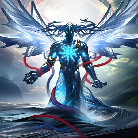 cosmos land ,easynegative, giant hybrid, giant man monster tentacle, in the style of MarbleStatueXL, water dress, (water vortex arm opening facing viewer, blackhole), shadow commander, assault tentacle, should with marble water splashes upwards,