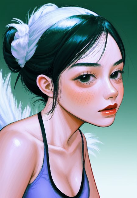 <lora:LCM_LoRA_Weights_SD15:1>
 <lora:aniyu:1> aniyu8
1girl
white skin
Black hair
Sleek Bun hair
Path Traced
pissed off