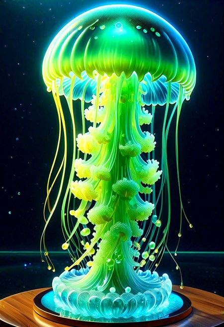 score_9, score_8_up, score_7_up, score_6_up, rating_safe, jellyfish ying yang, glass statue, intricate and detailed lighting, ying yang theme, (masterpiece, high detail, best quality), sharp, smooth anime