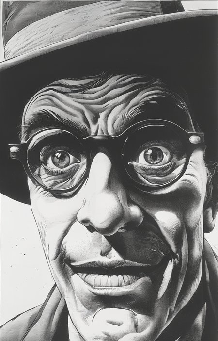 masterpiece,best quality,<lora:tbh232-sdxl:0.9>,illustration,style of Brian Bolland, portrait of noble man