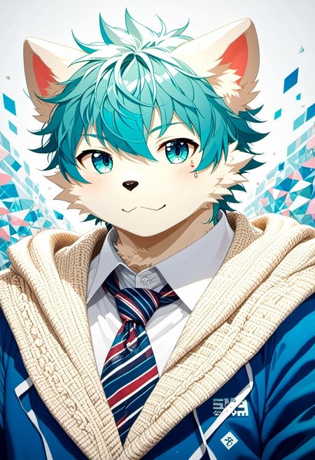 score_9, score_8_up, score_7_up, zPDXL3, ((((sdgs4by zuppu11)))), 1boy, furry, solo