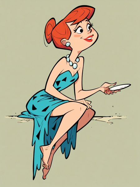 score_9, score_8_up, score_7_up, score_6_up,  <lora:fl1ntsXLP:0.9> fl1nts, barefoot, 1girl, red hair, dress