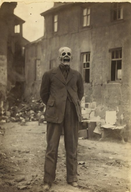 antique photo, nameless one, style of horror novel