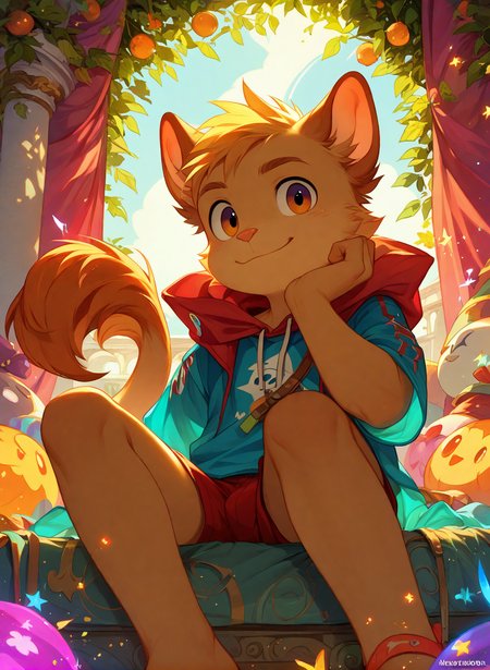 score_7_up, score_8_up, score_9,(young_adult:1.4),young_adult, artist:your_artist_name, anthro, male, young, clear_skin, (soft_lighting:1.2), (slightly_revealing_clothing:1.1), (innocent_expression:1.3), (vibrant_colors:1.1), (detailed_background:0.8) , zPDXL3
<lora:ANN01:0.1>
 <lora:add-detail-xl:0.7>