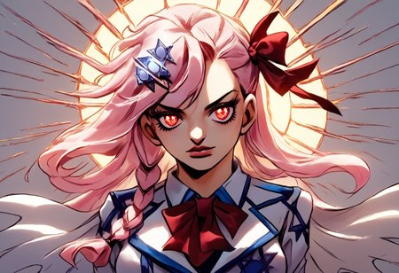 score_9, score_8_up, score_7_up, source_anime, beautiful,masterpiece,best quality,extremely detailed face,perfect body,perfect eyes, perfect lighting, light,cinematic lighting,
<lora:negev.pony:1>,
negev,
j0j0styl3,
medium breasts, shiny oiled skin,