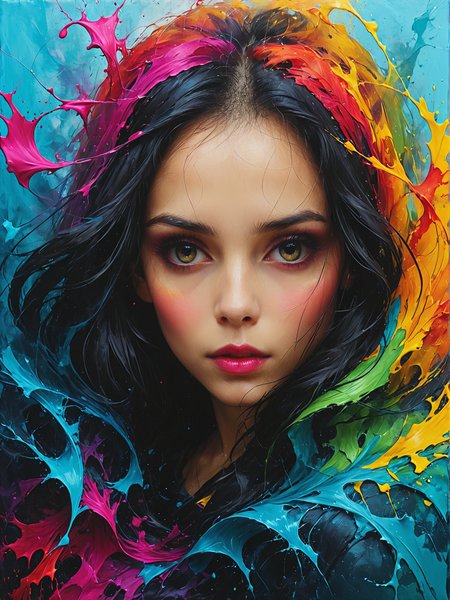 Spider's silk weaves dreams into reality, ultra-fine digital painting, <lora:xl_more_art-full_v1:0.3>,  <lora:Desolation:0.6> <lora:gorgoeus_splash_of_vibrant_paint:0.7> Gorgeous splash of vibrant paint