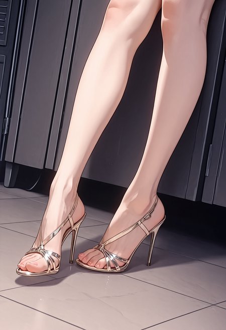 希腊风高跟鞋_高跟凉鞋_V字绑带露趾细跟鞋（Greek style high heels_High heel sandals_V-strap open-toe stilettoes）