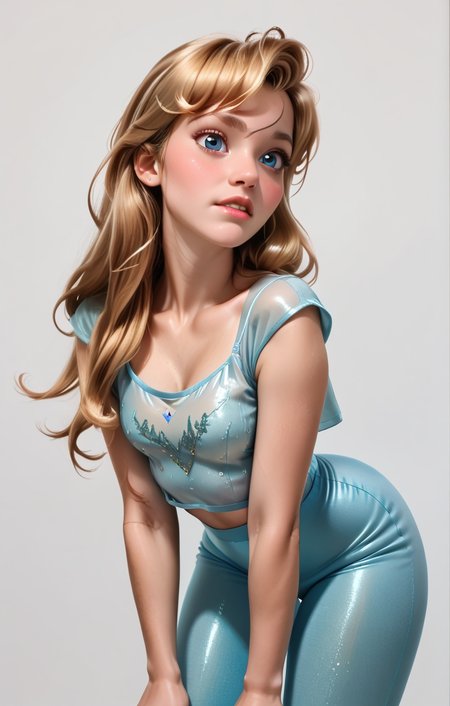 princess Aurora, <lora:AA_Ads_Only:0.95> bent over, tight clothes445l34z34d 1girl<lora:princess_pony_v1:0.6>sheer top,, score_9, score_8_up, score_7_up, score_6, score_5, score_4,