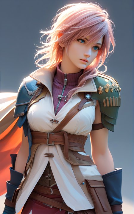 score_9, score_8_up, score_7_up 
<lora:ffxiii_lightning_ponyXL:1> lightningfarron, sleeveless jacket, shoulder armor, cape, fingerless gloves, skirt
transparent background
 <lora:InkSplash:1> Inksplash
