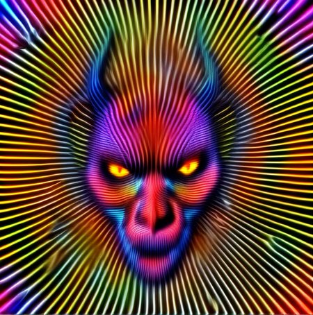 vibracol devil in hell colorfull <lora:vibracol:1>