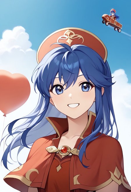 score_9, score_8_up, score_7_up, highres, (best quality:1.1), masterpiece, absurdes, multiple girls, utdoors, sky, solo focus, day, cloud, 1girl,  blue sky,balloon, roller coaster,  <lora:lilina_XL-bf16-pony-v1:1>lilina \(fire emblem\), wizard,, (upper body:1.1),smile