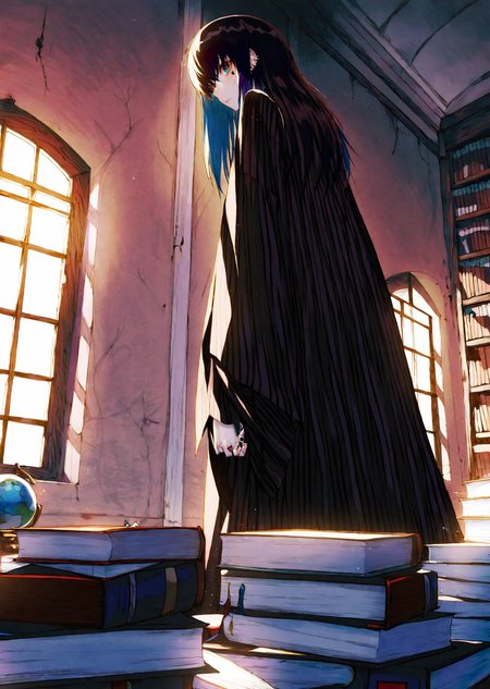 by wanke ,by demizu posuka 
1girl explores a dimly lit attic filled with old books, casting eerie shadows on the walls. close up qurare magic library, 
extremely beautiful detailed piercing eyes,
 masterpiece, best quality, high quality, highres, absurdres, very detailed, high resolution, sharp, sharp image, 8k, vivid, colorful, stunning, anime