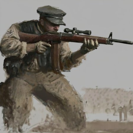 artmix06 soldier with a rifle ,  cinematic, very detailed<lora:artmix06:1>
