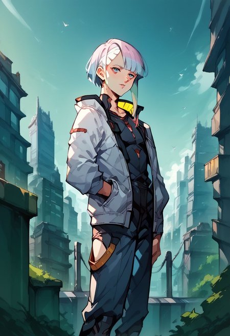 couple portrait,(xmultiplex:1.0),([1boy (Siesta,color:1.4)] and [1girl (xlucyx:1.0)], poses in futuristic city:1.5),(score_9, score_8_up, score_7_up:1.7), source_anime, rating_safe,movie artwork. 
(masterpiece, award winning artwork)
many details, extreme detailed, full of details,