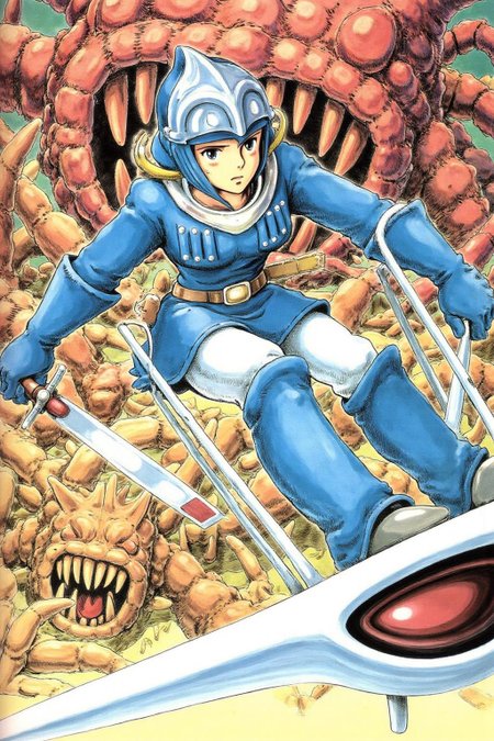 miyaha1 manga illustration. 
A young female warrior, dressed in a futuristic, blue and white armor suit with a helmet featuring a silver visor and a small, pointed crest. The armor has a high collar, gloves, and boots, with visible straps and buckles, suggesting a mix of medieval and sci-fi elements. She is flying a small hand glider, while holding a dagger in her right hand. In the background two dragon like creatures are in purpuit, chasing after the young warrior. <lora:miyaha1_cap_d6a3e12:1.0><lora:818051597834785963:0>