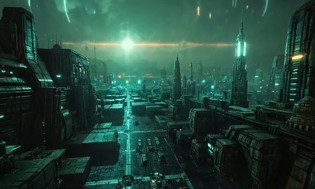 bleakfaith,omnistructures,science fiction,panorama of a metropolis,highly detailed, sharp definition ,cinematic,50nm dof,bokeh,realistic,sharp focus,ultra detailed,128k uhd,awardwinning,trending on artstation, <lora:bleakfaith-000004:0.9>, <lora:add-detail-xl:2>