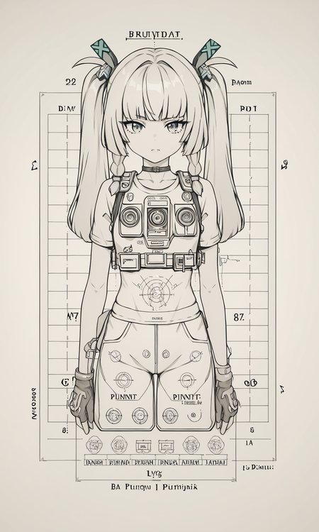 score_9, score_8_up, score_7_up, score_6_up, score_5_up, source_anime,
<lora:Blueprint__Technical_Drawing-pony:0.8>, blu3print, technical drawing, white lines, blueprint,
<lora:qingyi.pony:0.9>, qingyi, line art,