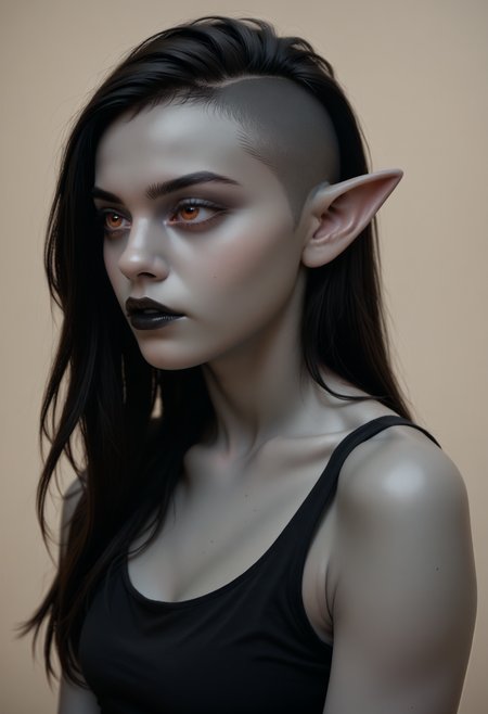 score_9, score_8_up, score_7_up, rating_safe,
1girl, solo, black tank top, 
 <lora:Dark_Dalsi_Pony_v1.0:0.7> d4rkd4ls1, long hair:sidecut, grey skin, pointy ears, black lips,