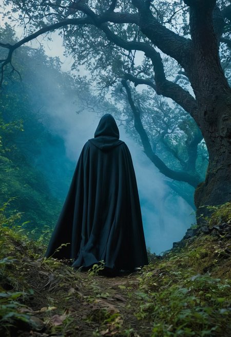 professional, (4k photo:1.1) , (Sharp focus:1.3), high detail, (extremely thin, slender, slim, long legs),
 <lora:spotlight:1> dark theme, silhouette, magical lighting, fantasy,
(In the depths of an ancient enchanted forest shrouded in perpetual twilight, where trees stretch skyward, entwined with glowing vines and whispering leaves, a woman clad in a cloak of iridescent feathers weaves spells of protection and harmony, her chants blending with the melody of a hidden waterfall.,Train heist on a moving locomotive, atop a speeding steam train, a gunslinger in a duster coat leaps from horseback onto a train car, gun drawn, as bandits and lawmen exchange gunfire. Smoke billows from the locomotive as it cuts through a rocky canyon. Camera angle is dynamic, moving along the train, showcasing the daring heist against the backdrop of dramatic, rugged terrain, encapsulating a thrilling Western adventure.:1.2)
<lora:greg_rutkowski_xl_2:0.8> greg rutkowski, , (expressionism, impressionism, broad brush strokes:1.4)