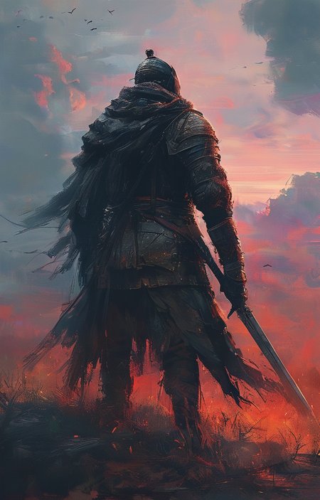 masterpiece,best quality,<lora:tbh326-sdxl:0.9>,illustration,style of Alena Aenami portrait of noble man