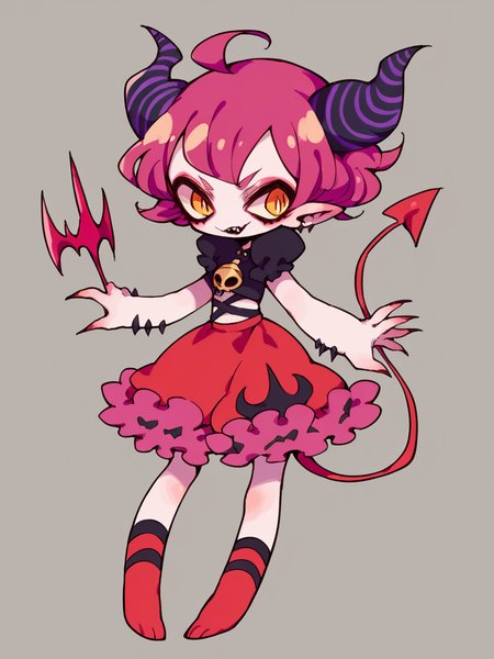 <lora:s4kur4sXLP:0.9> s4kur4s, solo, 1girl, horns, demon tail, curvyscore_9, score_8_up, score_7_up, score_6_up,