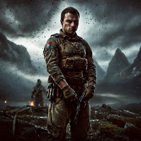 picture of the heavywater operasjon i norway, cinematic landscape, epic, soldiers,