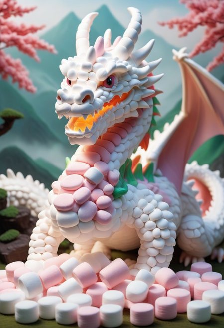 honor, courage, a dragon with Jed-mrshmlw scales, 8-shaped air dance, old martial arts tradition, dragon of the west, greenery of Jed-mrshmlw