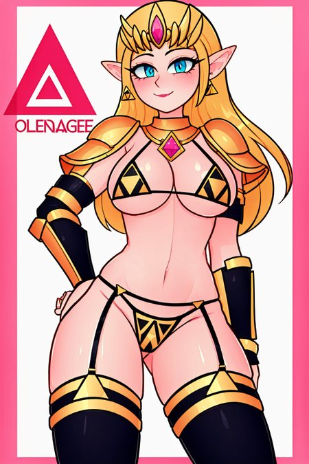 Triforce Lingerie Zelda (Gashi Gashi Outfit)