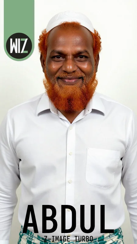 Friendy Muslim Man Abdul | Indian Man | Z-Image Turbo