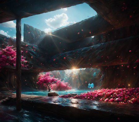 photorealistic,hyperrealistic,photoreal,interior, <lora:betmd:1.1>,roses,radiant,masterpiece ,<lora:paintmgc:0.8>,colorful paint,paintmgc,fantasy, <lora:darkfantasystyle-step00000300:0.4>,cinematic,vivid,blossoming,radiant,betmd,drkfntasy